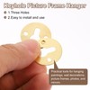 uxcell 40Pcs Round Keyhole Picture Frame Hangers, 23mm Heavy Duty