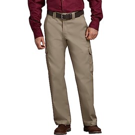 Dickies Men's Relaxed Straight-Fit Cargo Work Pant, Desert Sand, 32W x 30L