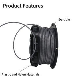 KJLEEN 4Pcs F016800570 Strimmer Spool Trimmer Spool and Line Replacement for BOSCH Universal GrassCut 18 Universal GrassCut 18-26 Universal GrassCut 18-260