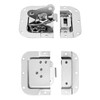 QWORK Road Case with Recessed Latch, Heavy Duty Recessed Butterfly
