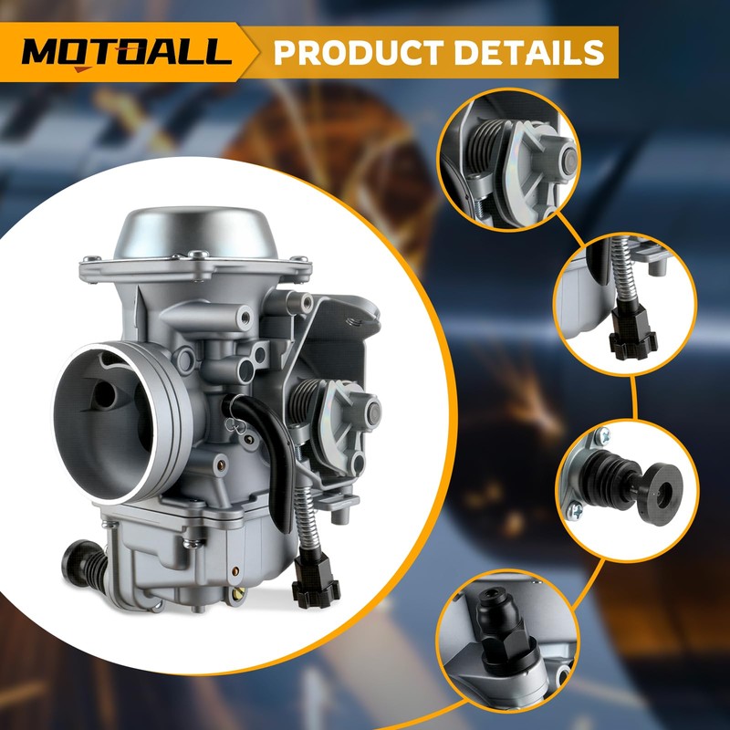 MOTOALL TRX300 carburetor+Oil Filterw/Air Filter for Honda TRX300 FOURTRAX 1988-2000,