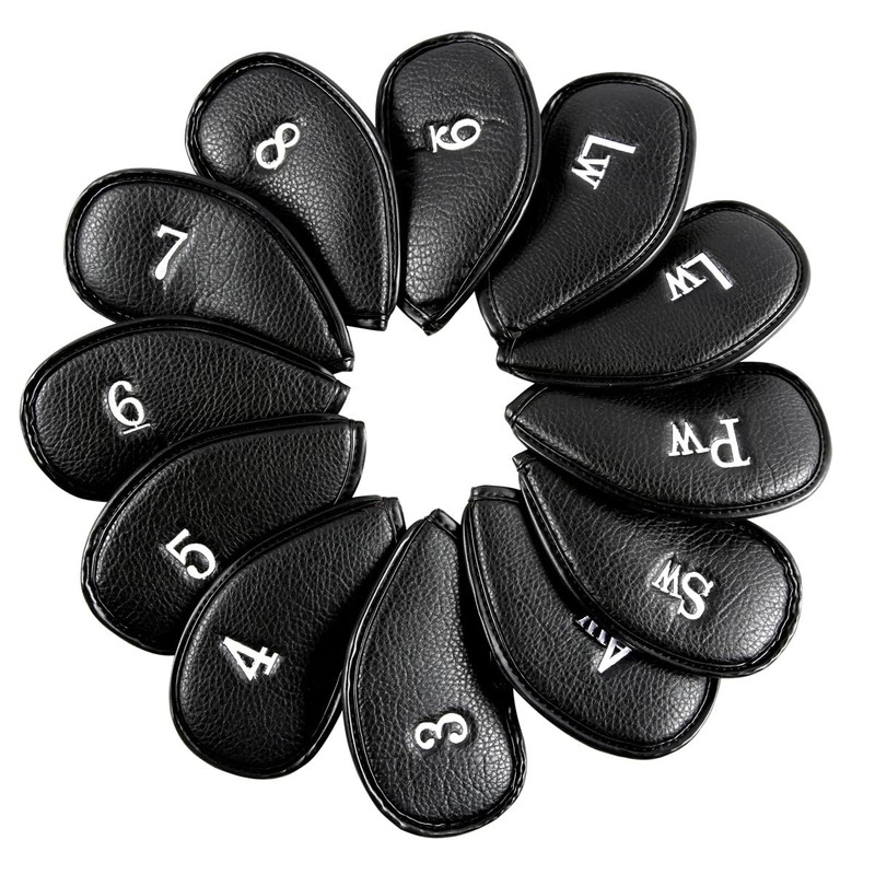 LYSAIMG 12Pcs Golf Head Covers, Deluxe Club Headcover, Universal Fit,