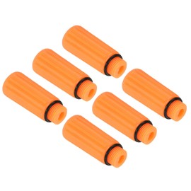 PATIKIL Air Compressor Oil Cap Plug, 6 Pack 15.5mm Replacement Oil Fill Breather Vent Cap for Common Air Compressor, Yellow