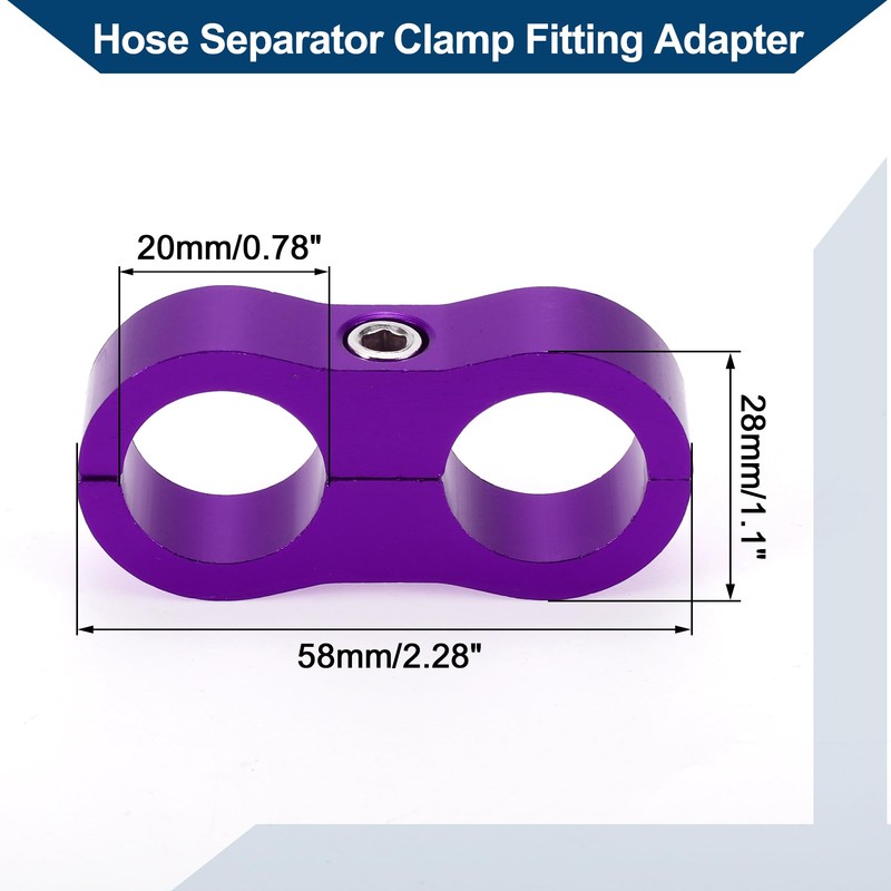 Hihaha Hose Separator Clamp Fitting Adapter/Pipe Tube Line Separator Clamp