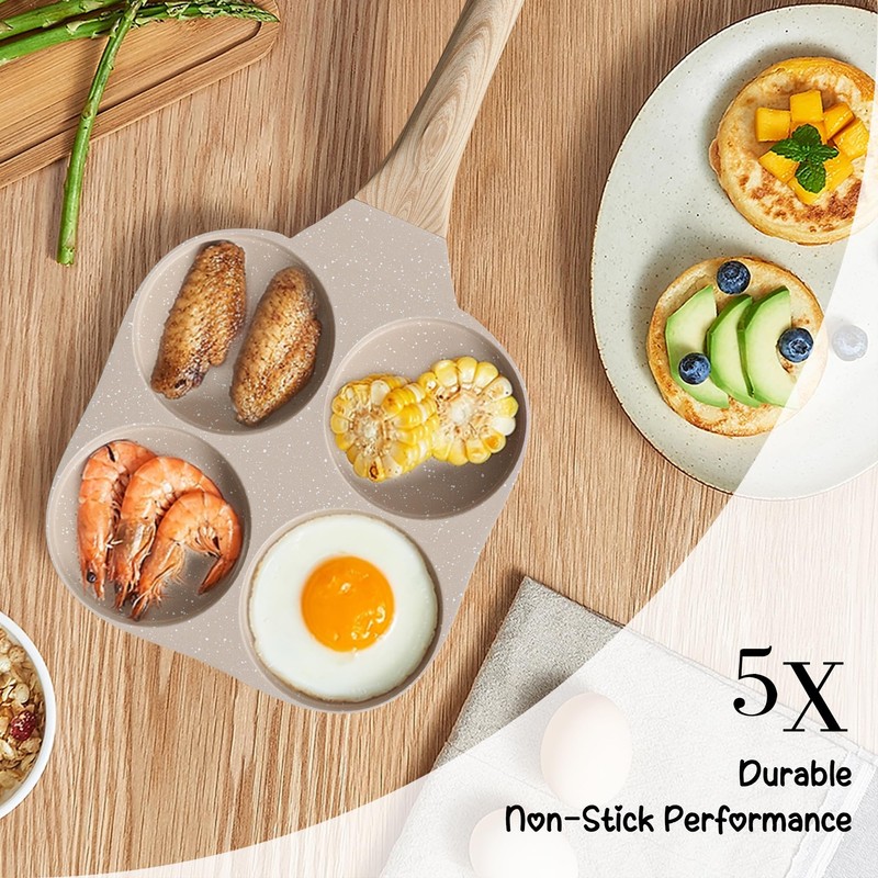 RIOVARM Induction omelette pans, brown