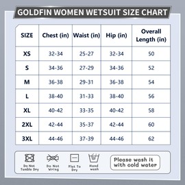 GoldFin Wetsuit for Women, 3mm Wetsuits Fullbody Back Zip Wet Suits Keep Warm in Cold Water