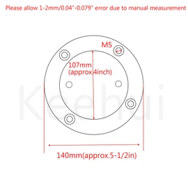 keehui Marine 316 Stainless Steel 4inch Inspection Deck Plate W/Screws for Boat