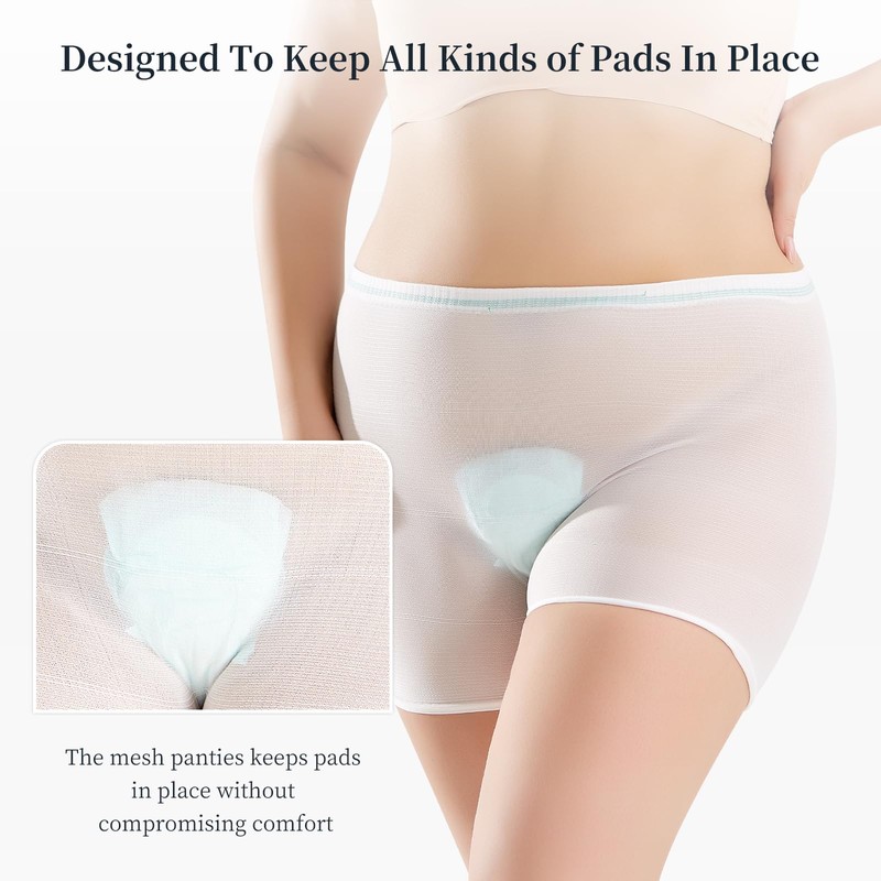 HANSILK 8 Count Mesh Underwear Postpartum, Disposable C Section Underwear