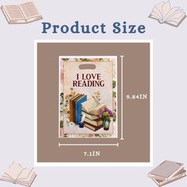 Corbekel 100 PCS Book Lovers Gift Bags with Handles, Book Themed Goodie Bags Bulk, Book Party Favor Bags for Club and Party Decorations, 9.84 x 7.1 IN