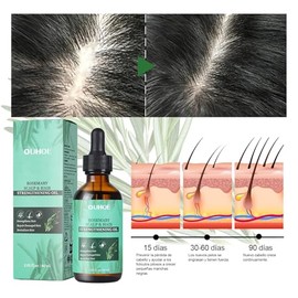 Aceite De Romero：Aceite de Romero para El Cabello-100%, Aceite Esencial de Romero para Cabello ，Estimula el Crecimiento del Cabello, Ideal para Cejas,