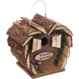 Flamingo Cuoero Nest Box – FSC-Certified Pinewood, Weather-Resistant, Wooden, Ideal for Birds, Perfect for Outdoor Spaces