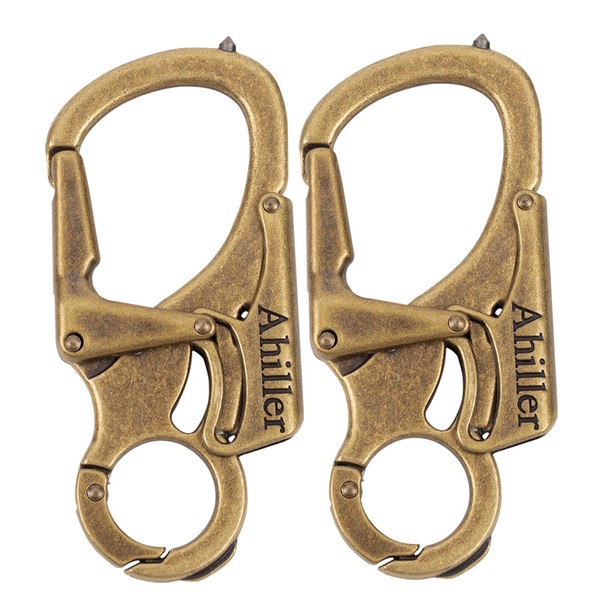 Ahiller 3" Carabiner Keychain Clip, Rugged Alloy Double Lock Design