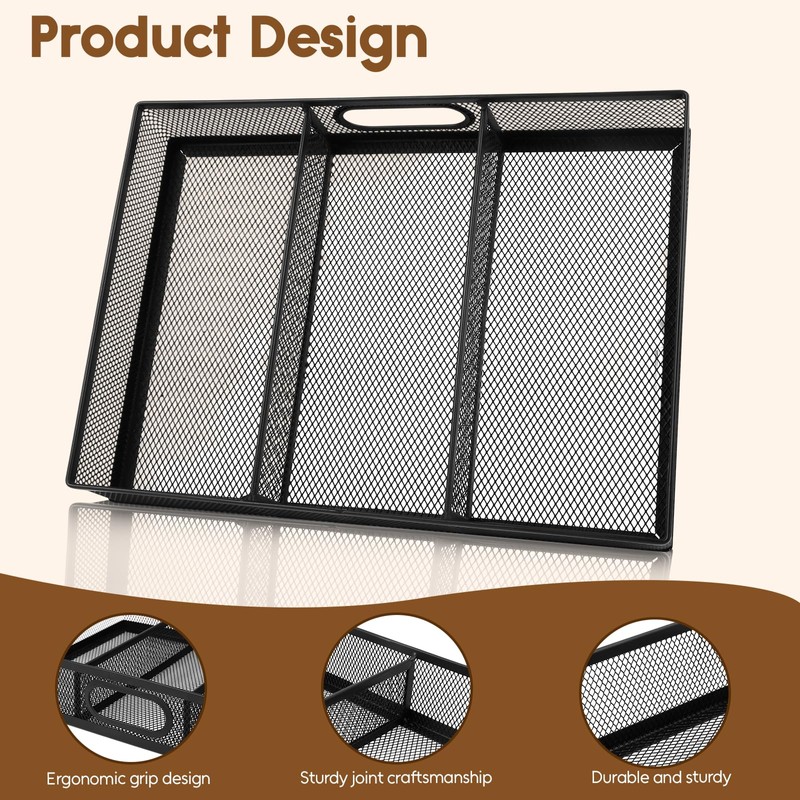 Yummy Sam 2 Pack Metal Mesh Office Desk Drawer Organizer