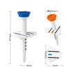 MZsplus Golf Tees, Set of 12, Adjustable, 5 Levels, Adjustable