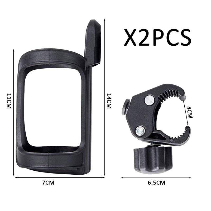 2 Pieces Stroller Cup Holder, Wheelchair Stroller Cup Holder, Adjustable