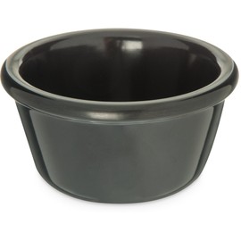 Carlisle FoodService Products Plastic Ramekin Sauce Bowl for Home and Restaurant, Plastic, 4 Ounces, Black