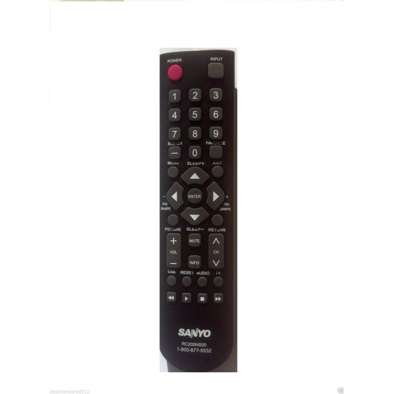 Beyution New Replaced Remote RC200NS00 for Sanyo DP32D53M DP50E44M DP24E14M