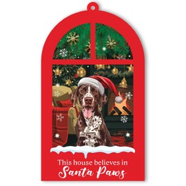BlinkWishes German Shorthaired Pointer Christmas Ornament, for German Shorthaired Pointer Owner, Lover, Dog Mom Dad, German Shorthaired Ornaments for Tree Decor