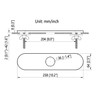10" Sink Hole Cover, Escutcheon Plate, Solid Metal Deck Plate