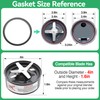 3Pcs Gaskets Rubber Seal Ring Replacement for Nutribullet 600W 900W