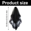 UEIOAVL Veil, 1 Piece Veil Bridal Veil Black Veil Lace