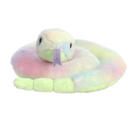 Aurora® Adorable Mini Flopsie™ Lula Snake™ Stuffed Animal - Playful Ease - Timeless Companions - Multicolor 8 Inches