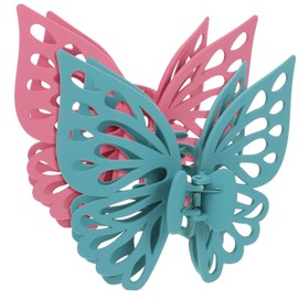 Baluue 2pcs Butterflies Hair Clips for Women Matte Hair Barrettes Comfortable Hold Unique Ages for Everyday Use