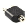 com-four® Y-Adaptor Jack Socket 3.5 mm Stereo - 2 x