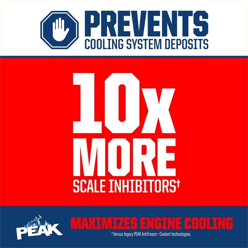 PEAK Concentrated Antifreeze and Coolant Universal Engine Protection 10 Year