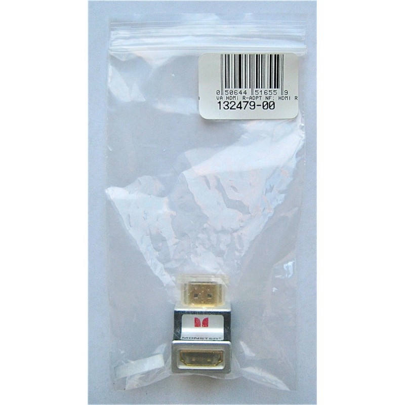 Monster Cable Advanced 90° HDMI Adapter 90 Degree 1080p HDTV
