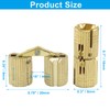 LifCratms 12 Pack 8 mm Hidden Brass Barrel Hinges, Furniture