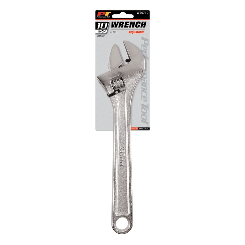 Performance Tool W30710 10-Inch Adjustable Wrench