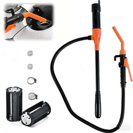 Portable Fuel Transfer Pump, 2.8 GPM Portable Battery Powered Gas Transfer Pump with Adjustable Flow Control, Electric Siphon Pumps for Gasoline Gas Diesel Water