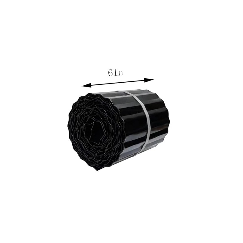 Corrugated Metal Landscape Edging,6 Inch x 20FT Sturdy Steel Garden