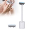 Men Electric Double Edge Razor Portable Adjustable Vibration Metal Shaver