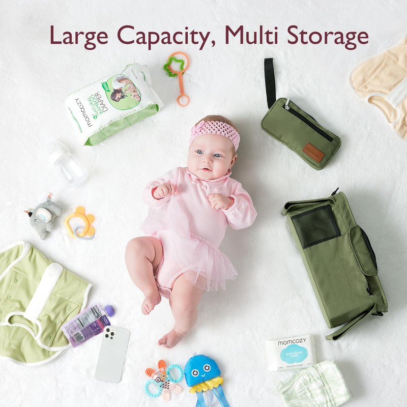 Momcozy Universal Baby Stroller Organizer, 2 Insulated Cup Holder, Detachable