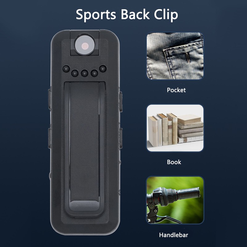 Wearable HD Camera with Clip Voice Recording Photo Multifunctional Mobile