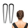 2 Pcs French Hair Pin for Women, 4.4 Inch Metal