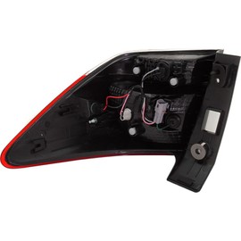 For Subaru Impreza 2017 2018 2019 Tail Light Driver and Passenger Side Pair Outer | LED | Chrome Housing | Red/Clear Lens | Hybrid/Wagon | Replacement For SU2804109, SU2805109 | 84201FL03B, 84912FL05A