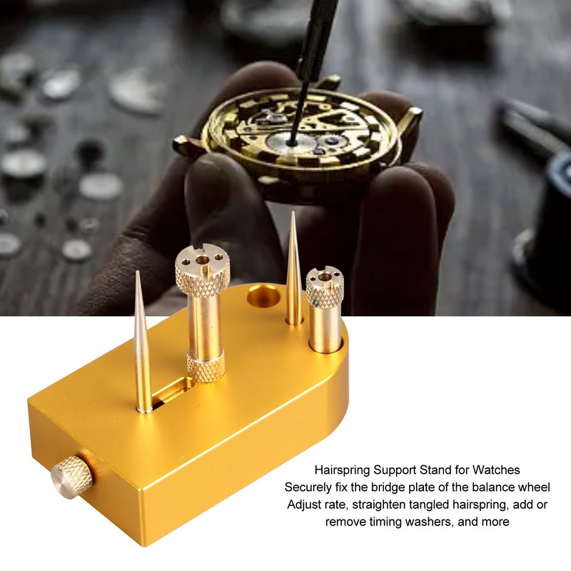 Watch Movement Balance Wheel Hairspring Support Stand Metal Watch Repairing