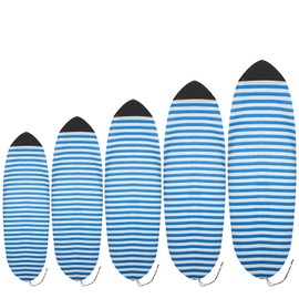 Uceder Lightweight Board Bag and Surfboard Storage Bag- Surfboard Sock Cover Great for Local Trips to The Beach (Blue and White, 6'0'')