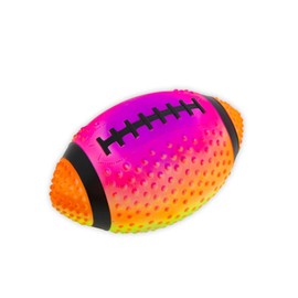 Regent Practice Football Neon Colored 9inch Spiked for gripping Control Made of Soft Rubber Inflatable Football air Filled Great for The Pool or Playground PINK ORANGE LIME BLUE PURPLE (SJB-9R)
