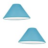 Pack of 2 - Empire Cotton Coolie Lamp Shades for
