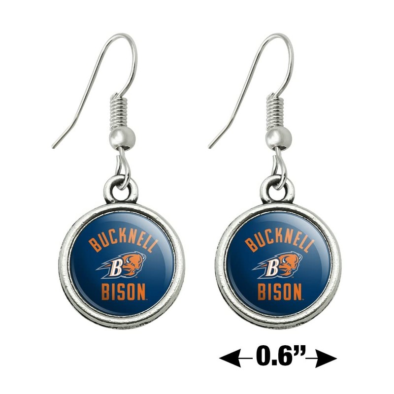 Bucknell Bison Novelty Dangling Drop Charm Earrings
