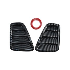 YUCKMZ Rear Tail Light Panel Trim Cover Compatible With Fiat 500 2016-2022 Car Rear Light Accessories Decorative Sticker Exterior Accessories (Carbon Fiber)