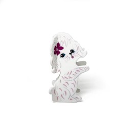 Fluffy Dog Hair Clip – Rubs x Sabyloo Collab – Cute Dog Clip – Pet Lover Accessory for All Hair Types