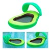 Inflatable Pool Lounger PVC Avocado Modeling with Sunshade Net Pool