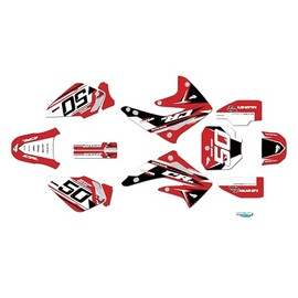 Kalair GFX Graphics Kit for Honda CR 85 (2003-2014) EVO Series Red 09 Mil - Dirt bike Custom Racing Graphics Decals Stickers Kit, no-plastics