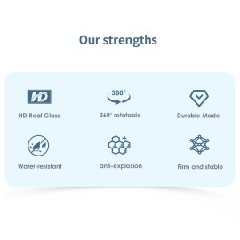 Ossuret Wide Angle Blind Spot Convex Mirror Rear Side View For Car Auto Pickup Truck SUV