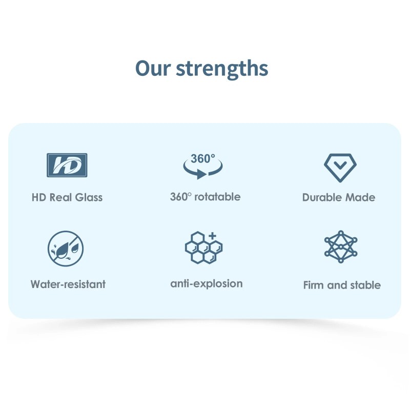 Ossuret Wide Angle Blind Spot Convex Mirror Rear Side View